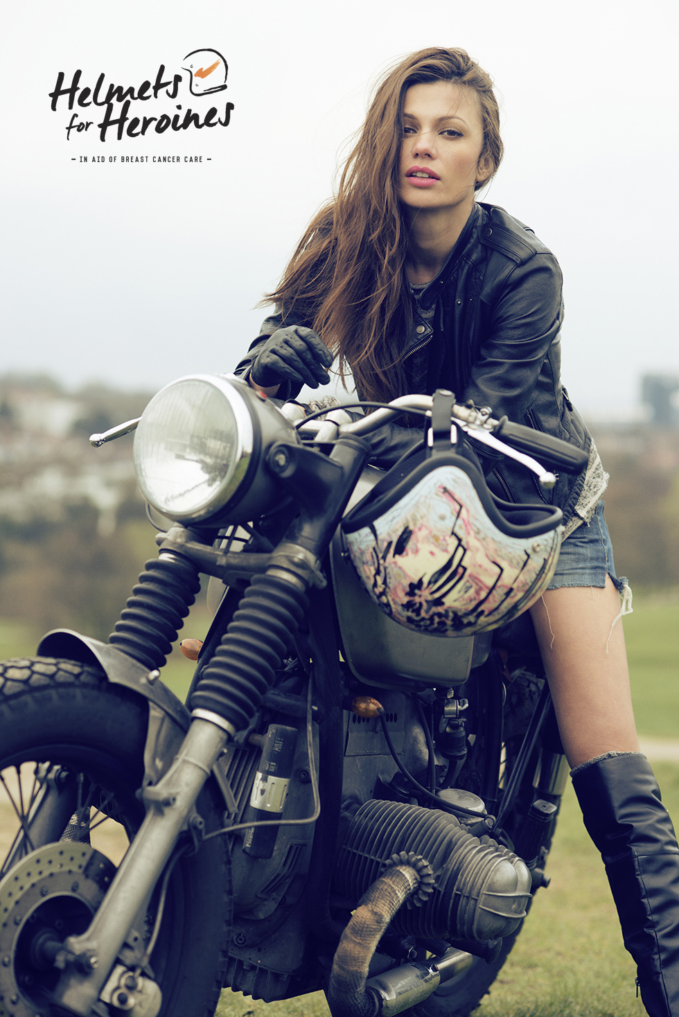 helmets for heroines in aid of breast cancer care