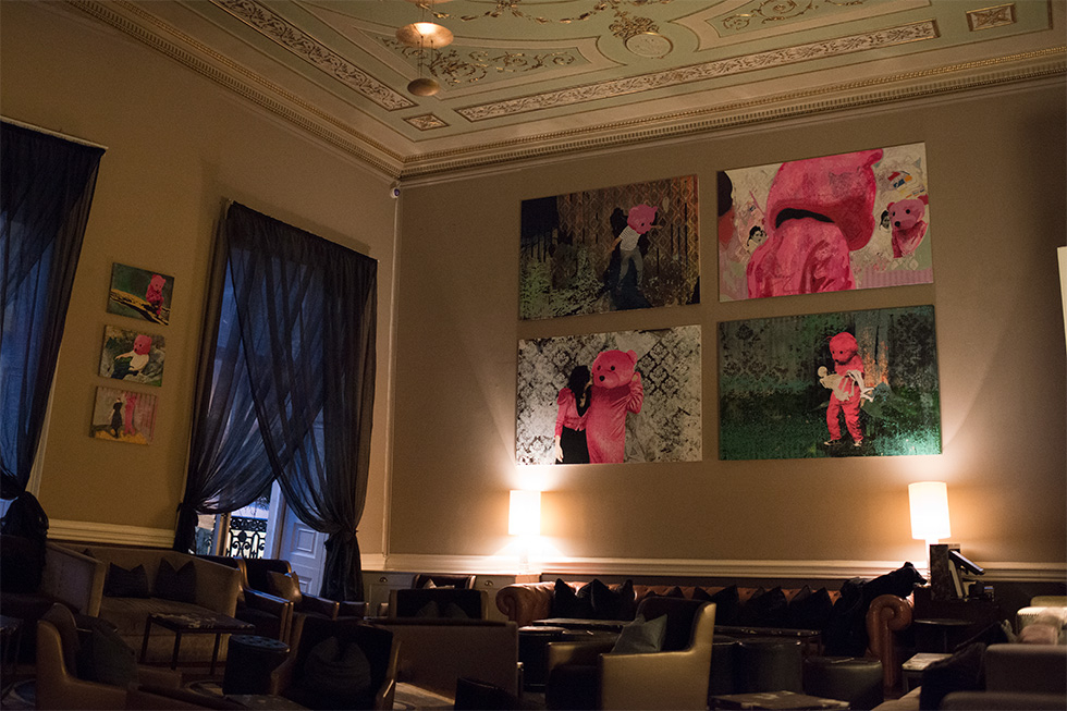 Home House Pink Bear