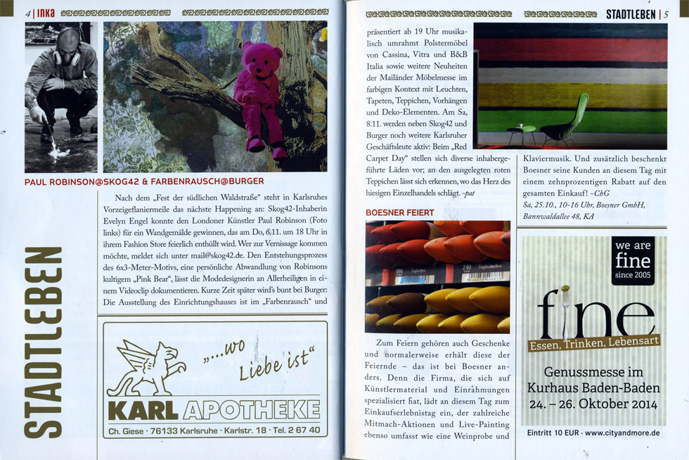 Paul Robinson featured in Regio Inka